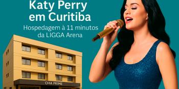 Katy Perry em Curitiba: Hospedagem à 11 minutos da LIGGA Arena