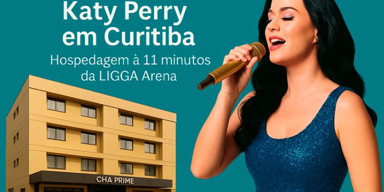 Katy Perry em Curitiba: Hospedagem à 11 minutos da LIGGA Arena