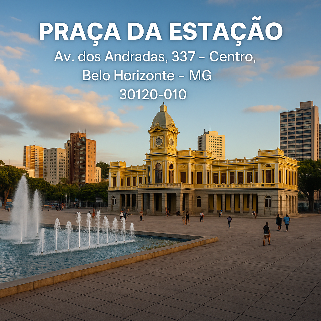 Praça da Estação O ponto histórico que conecta cultura, lazer e mobilidade no coração de Belo Horizonte
