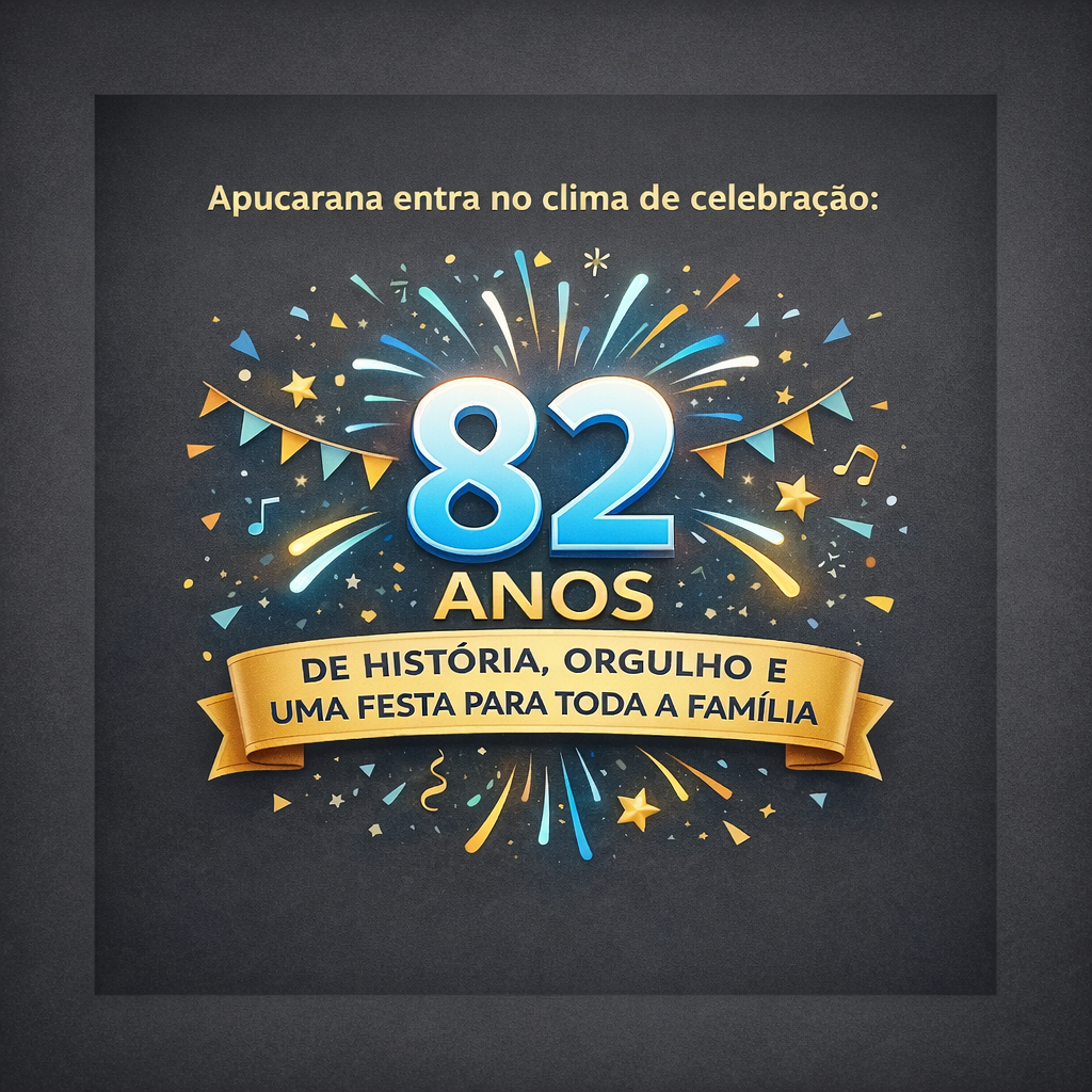 Apucarana entra no clima de celebração 82 anos de história, orgulho e uma festa para toda a família