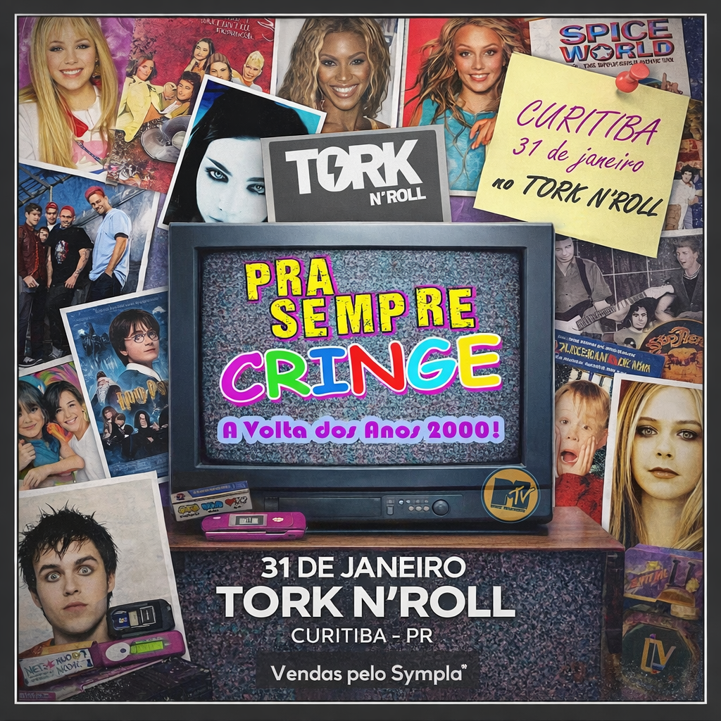 Pra Sempre Cringe a festa que transforma Curitiba na capital dos anos 2000