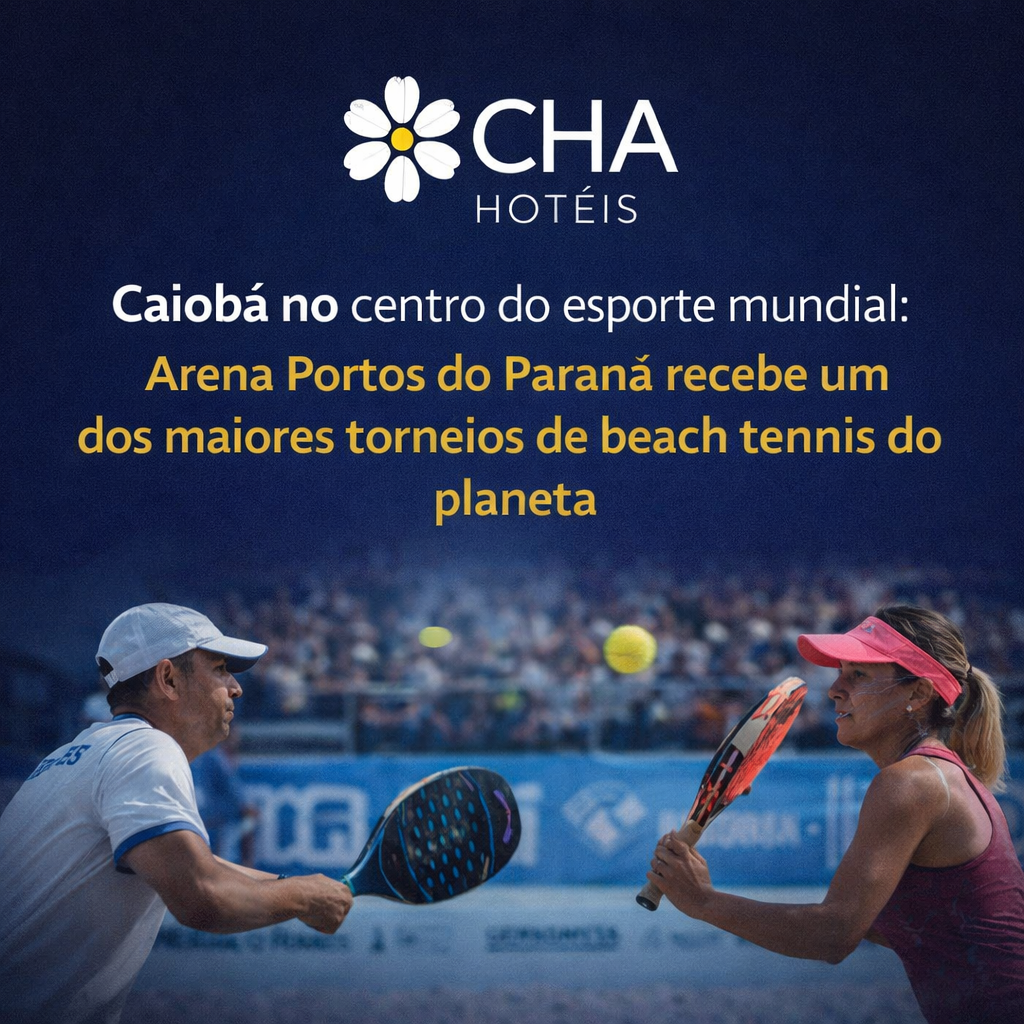 Caiobá no centro do esporte mundial Arena Portos do Paraná recebe um dos maiores torneios de beach tennis do planeta