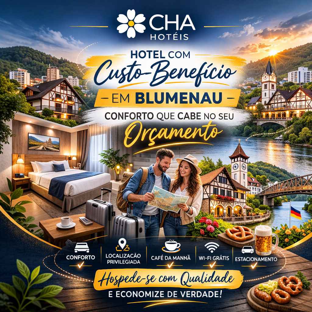 Hotel com Melhor Custo-Benefício em Blumenau Conforto que cabe no seu orçamento