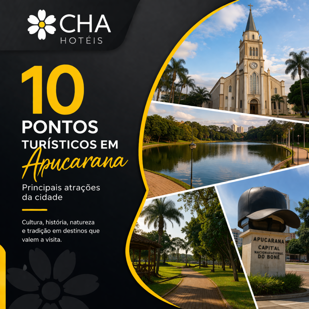 10 Pontos Turísticos em Apucarana Principais Atrações da Cidade - Royal Plaza Hotel Apucarana - CHA Hoteis