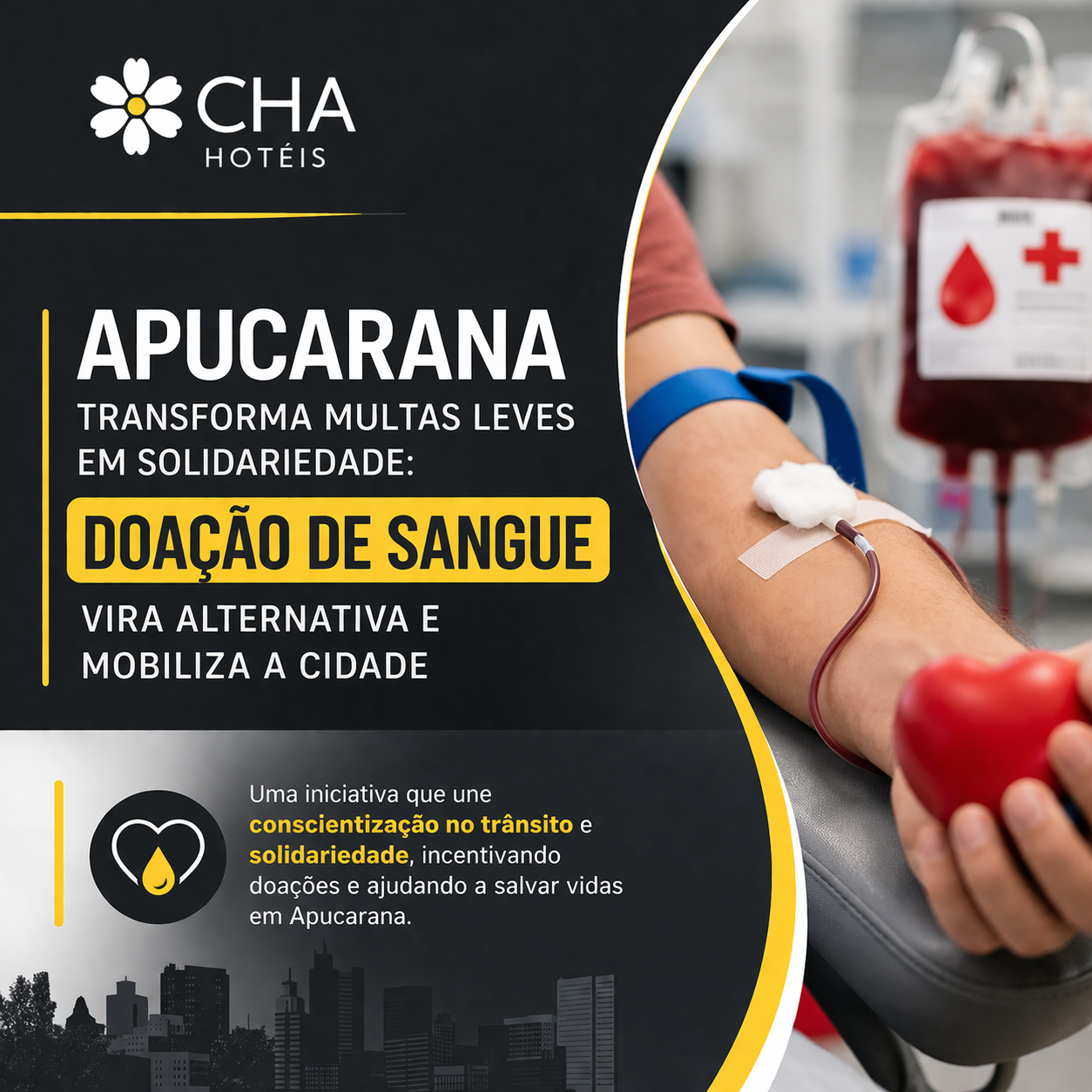 Apucarana transforma multas leves em solidariedade doação de sangue vira alternativa e mobiliza a cidade