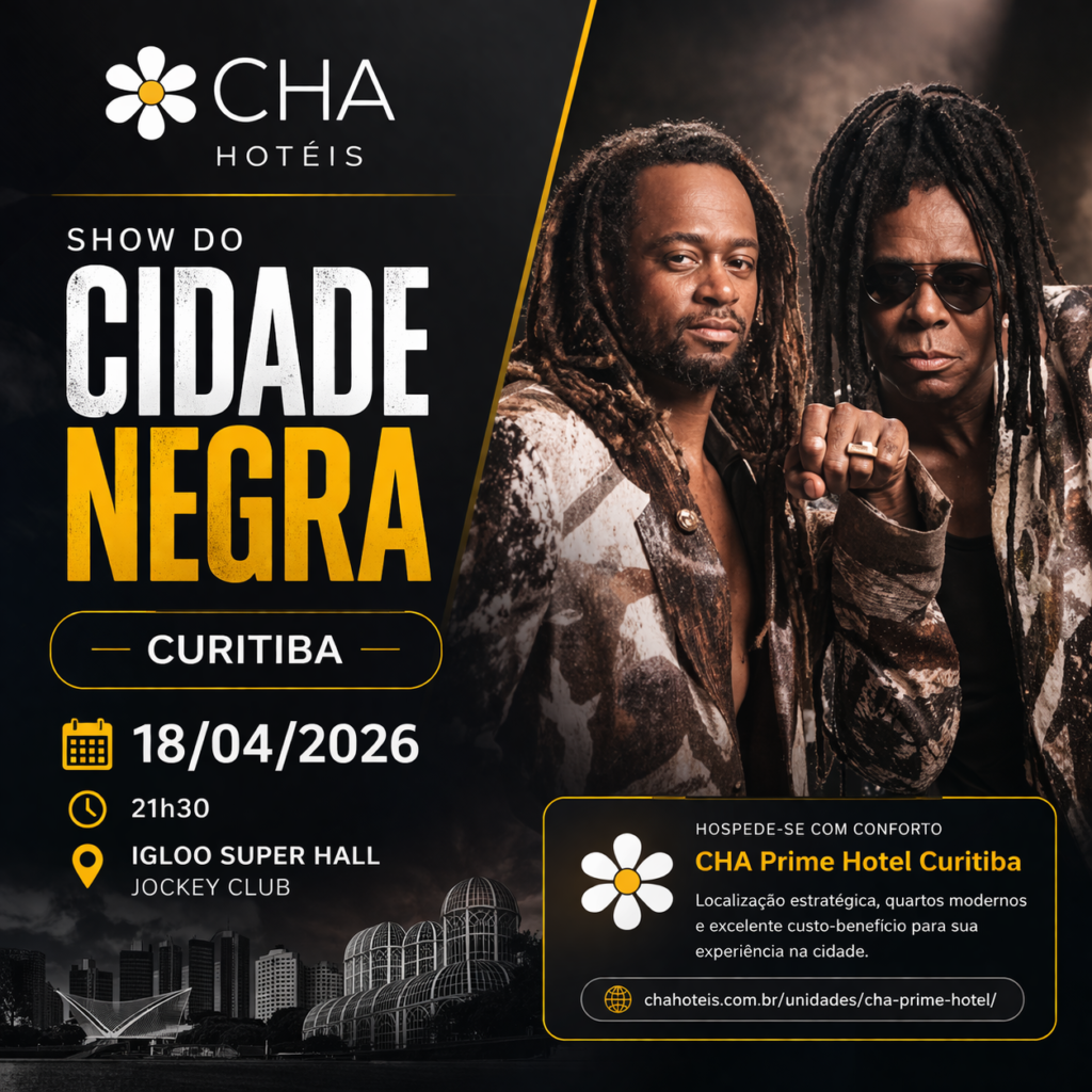 Show do Cidade Negra em Curitiba em 18-04-2026