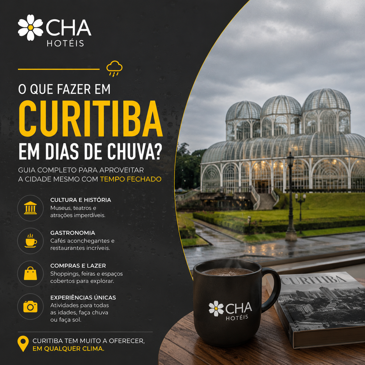 O Que Fazer em Curitiba em Dias de Chuva Guia Completo Para Aproveitar a Cidade Mesmo com Tempo Fechado