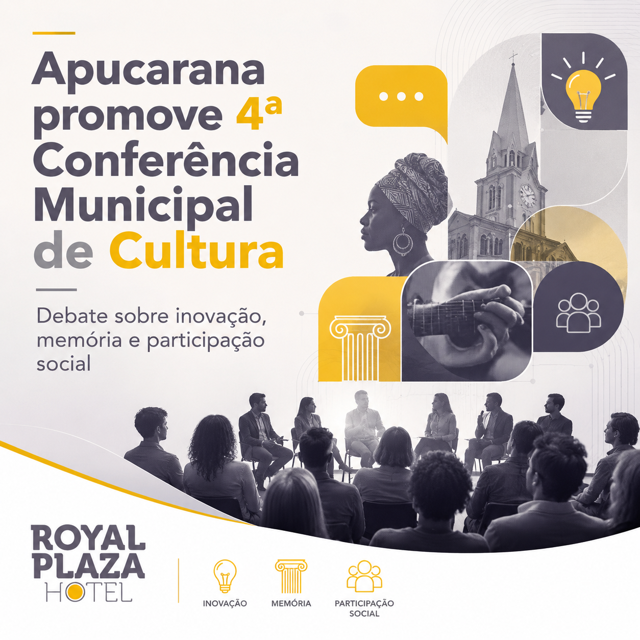 Apucarana promove 4ª Conferência Municipal de Cultura com debate sobre inovação, memória e participação social