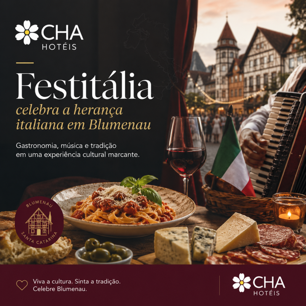 Festitália celebra a herança italiana em Blumenau com gastronomia, música e tradição