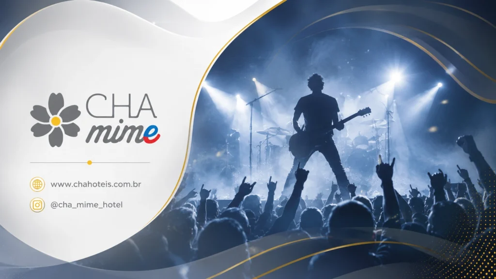 Nos dias 11 e 12 de julho, Blumenau recebe o Rock’n Fest com entrada gratuita, música, gastronomia, feira de artesanato e programação no Spaten Platz. Para quem vem de outras cidades de Santa Catarina, o CHA Mime Hotel é a parada inteligente para aproveitar a festa com economia, conforto e praticidade.